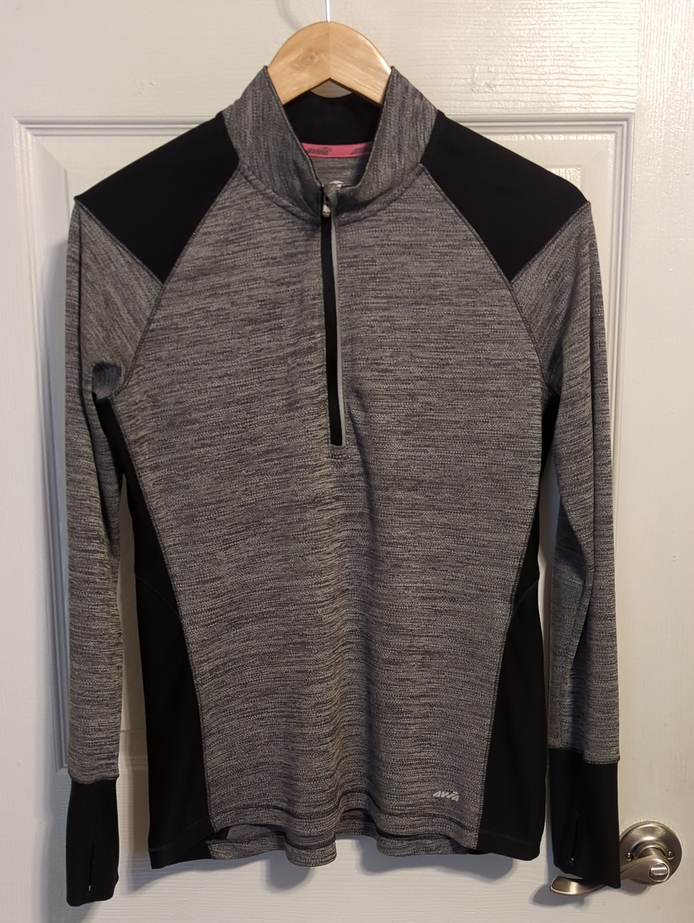 Avia Women’s Heather Gray Quarter-Zip Active Sweater
